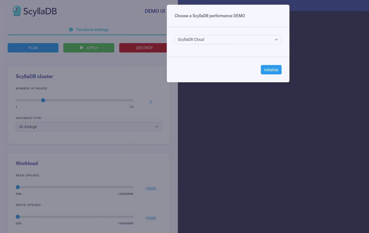 demo ui